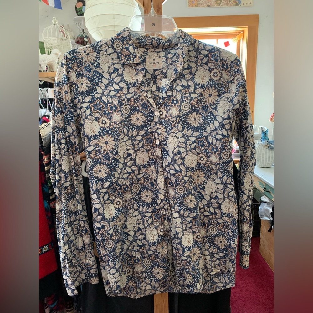 Hartford cotton Liberty print blouse